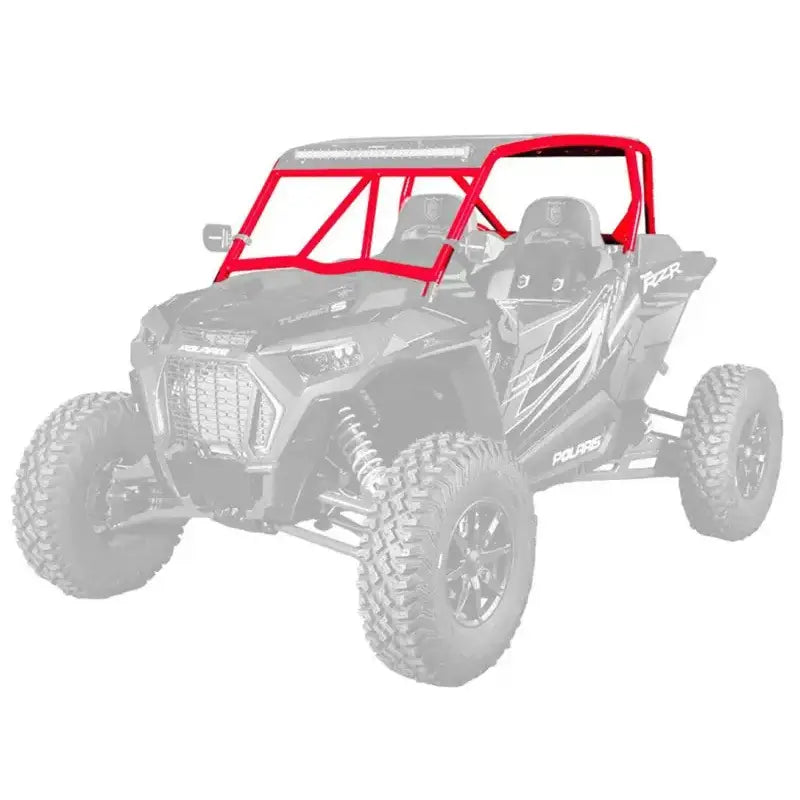 P187C048RD Pro Armor Cab Only Cage W/V Intrusion Red - RV and Auto Parts