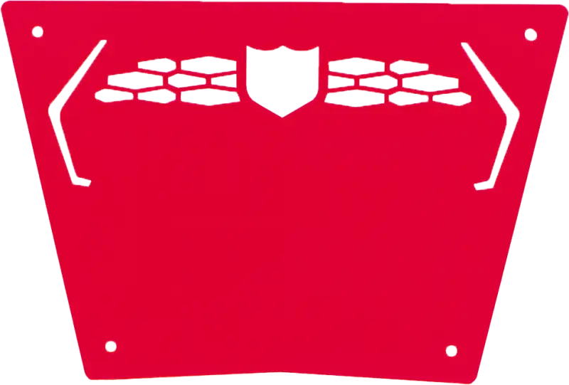 P187P363RD Pro Armor Front Sport Bumper Skid Plate Red - RV and Auto Parts