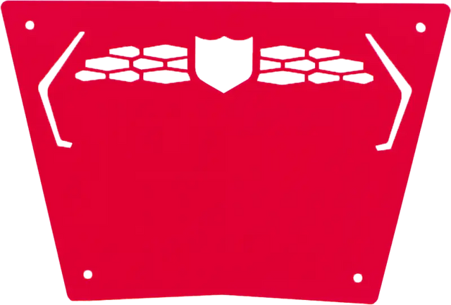 P187P363RD Pro Armor Front Sport Bumper Skid Plate Red - RV and Auto Parts