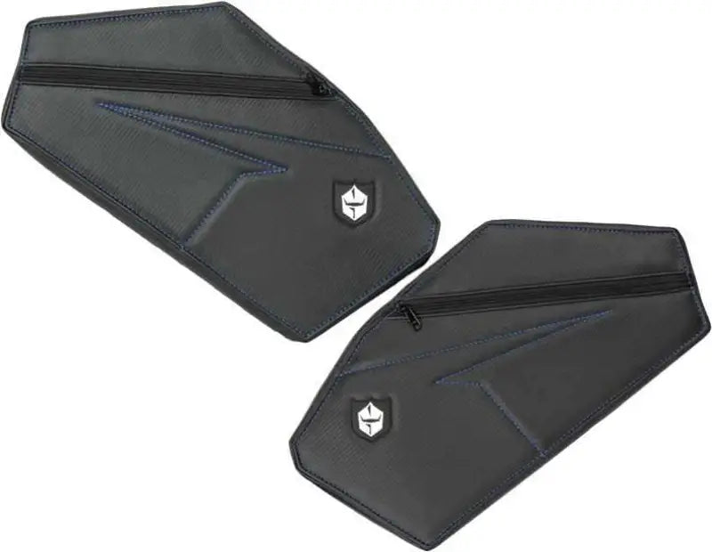 P1910Y321BU Rear Door Knee Pads With Storage Blue Stitching PO