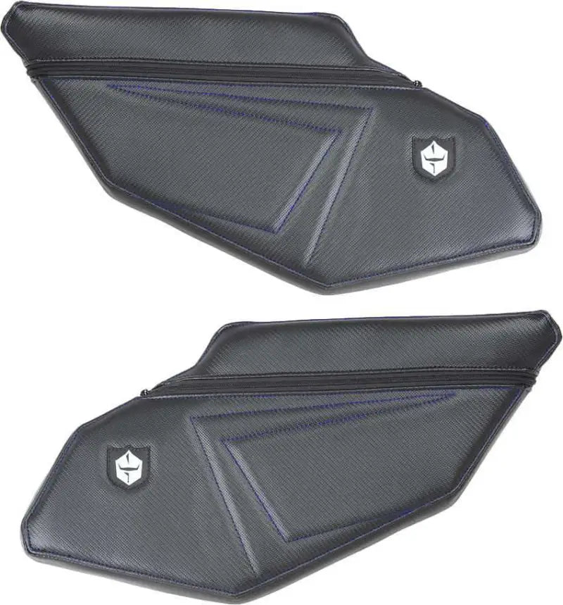 P1910Y331BU Stock Rear Door Knee Pads With Storage Blue Stitching PO
