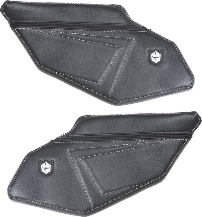 P1910Y331WH Stock Rear Door Knee Pads With Storage White Stitching P