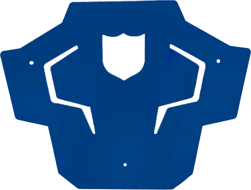 P199P367PB Pro Armor Rear Sport Bumper Skid Plate Blue Pol - RV and Auto Parts