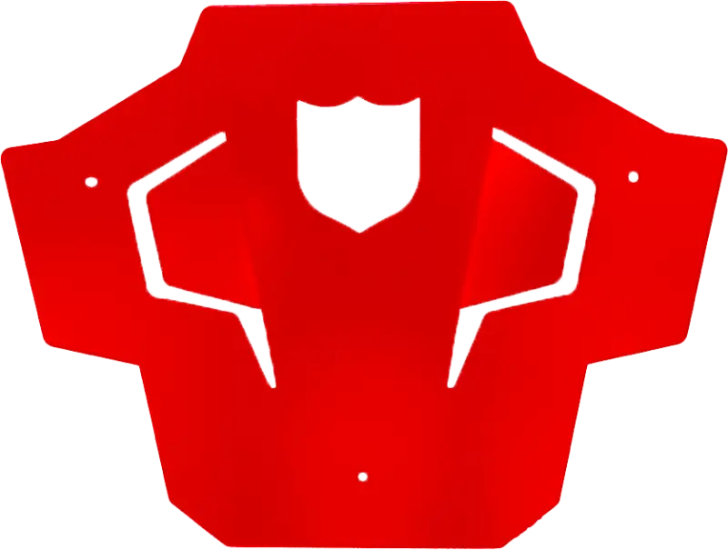 P199P367RD Pro Armor Rear Sport Bumper Skid Plate Red - RV and Auto Parts