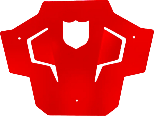 P199P367RD Pro Armor Rear Sport Bumper Skid Plate Red - RV and Auto Parts