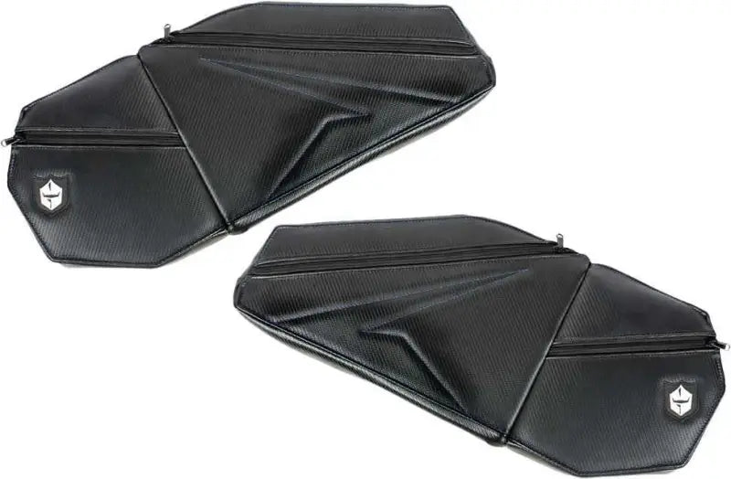 P199Y320BU Front Door Knee Pads With Storage Blue Stitching PO