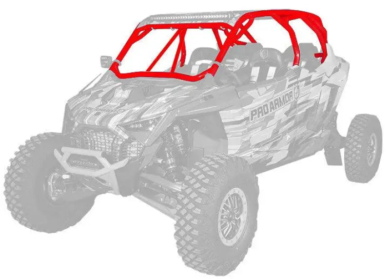 P2112C055RD Pro Armor Pro R Mp Cage W/V Intrusion Red - RV and Auto Parts