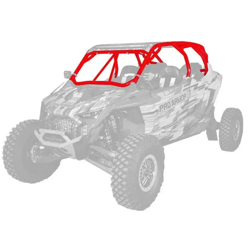 P2112C055RD Pro Armor Pro R Mp Cage W/V Intrusion Red - RV and Auto Parts