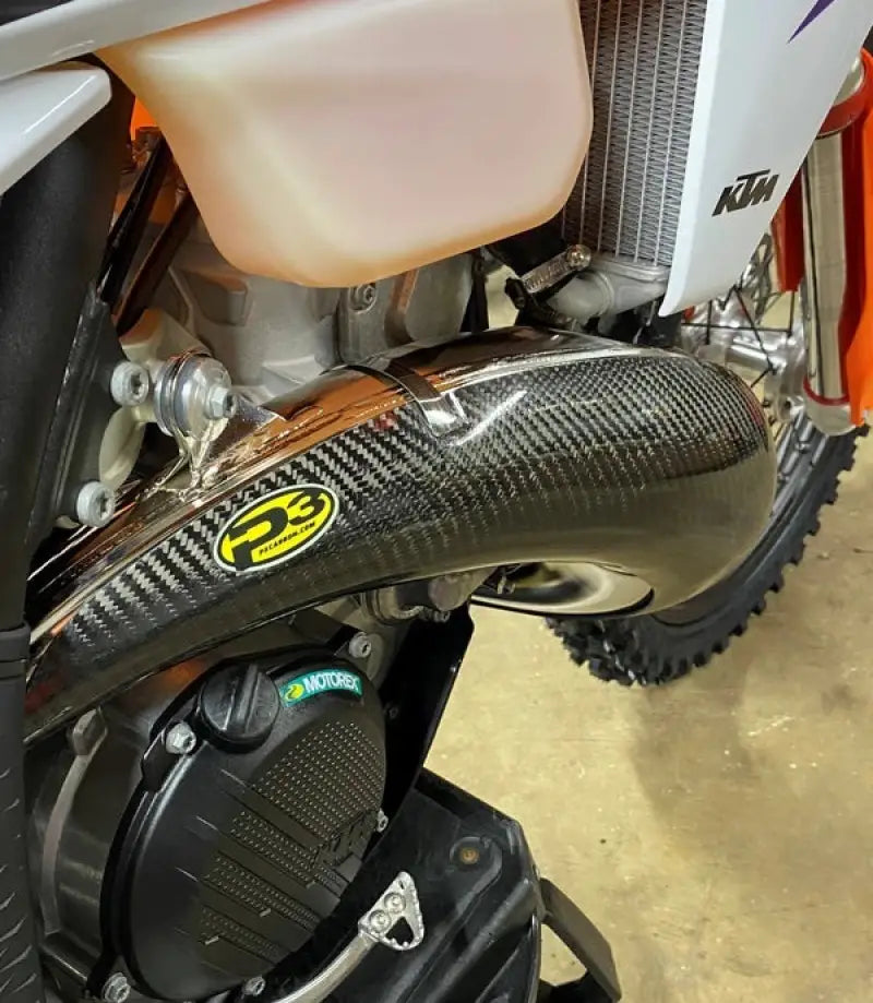 P3 Pipe Guard Carbon Fiber Ktm/Hus for Powersports