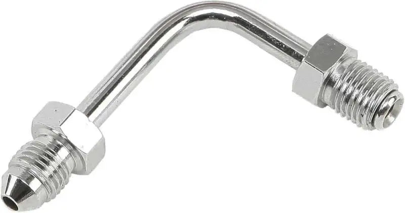 P690-03CH Jic To  3 Tube Adapter 90 Degree Short Chrome 3/8"