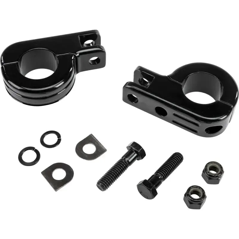 P77-6004GB Footpeg Mount Clamps 1.25" Bar Black
