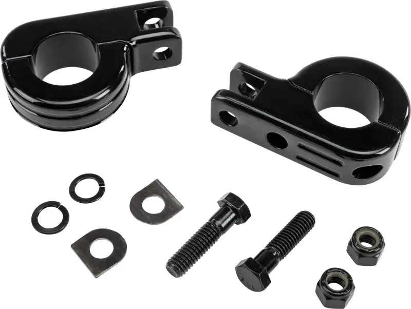 P77-6004GB Footpeg Mount Clamps 1.25" Bar Black