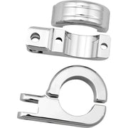 HARDDRIVE P77-6005 Footpeg Mount Clamps 1.5" Bar Chrome
