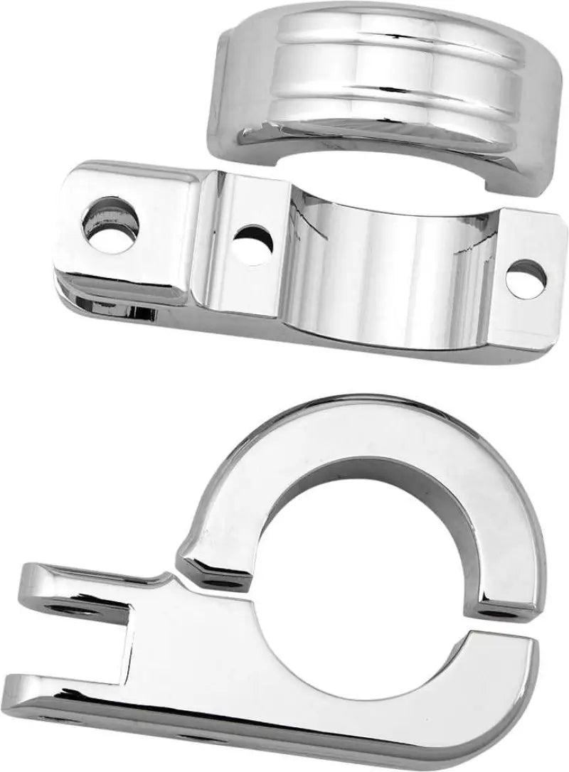 HARDDRIVE P77-6005 Footpeg Mount Clamps 1.5" Bar Chrome