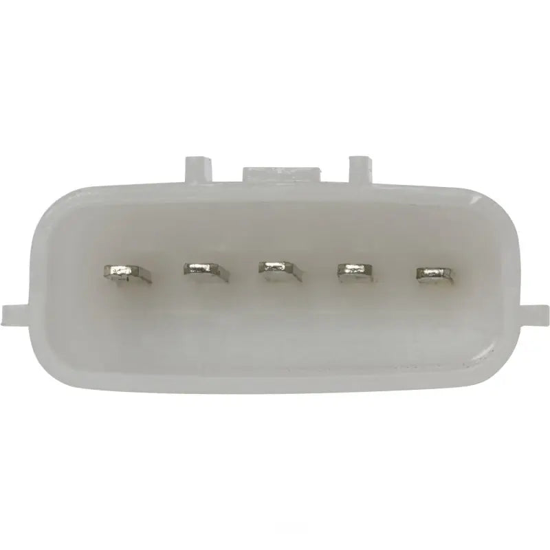 White plastic fuel pump connector with five metal pins for P77206M fuel pump module