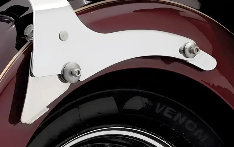 Chrome motorcycle fender support bracket for P9BR204 Paladin Quickset Mount Kit