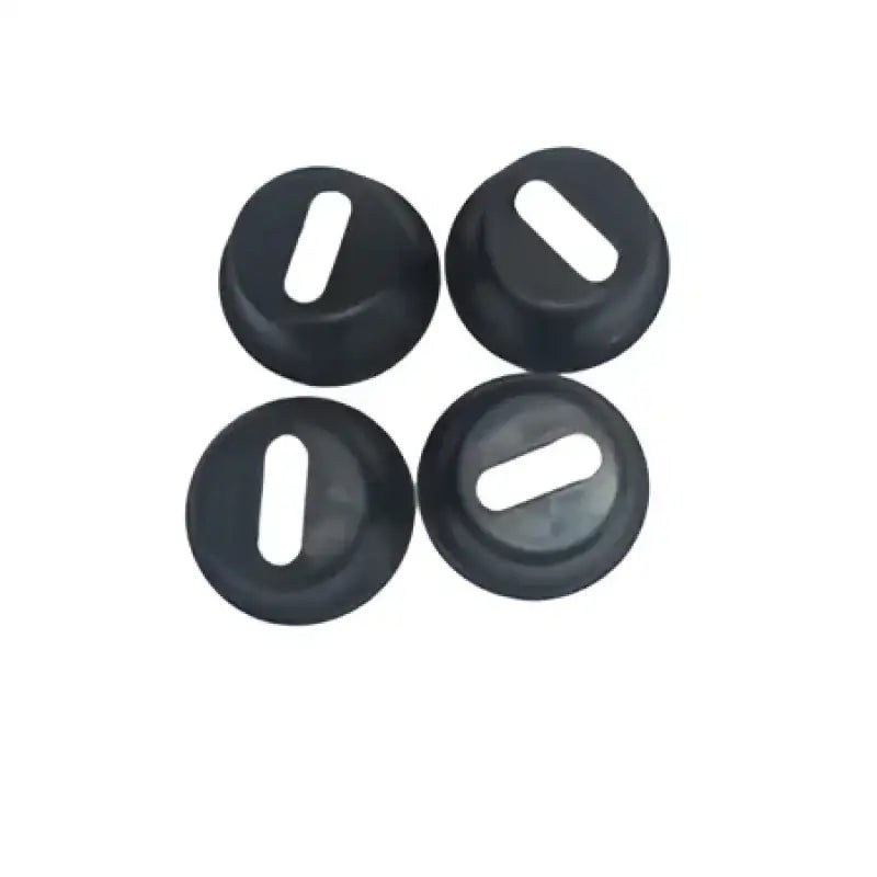Four black slotted caps for PA01333 TrailFX Kit Gm Sil/Sie 19+ car repair
