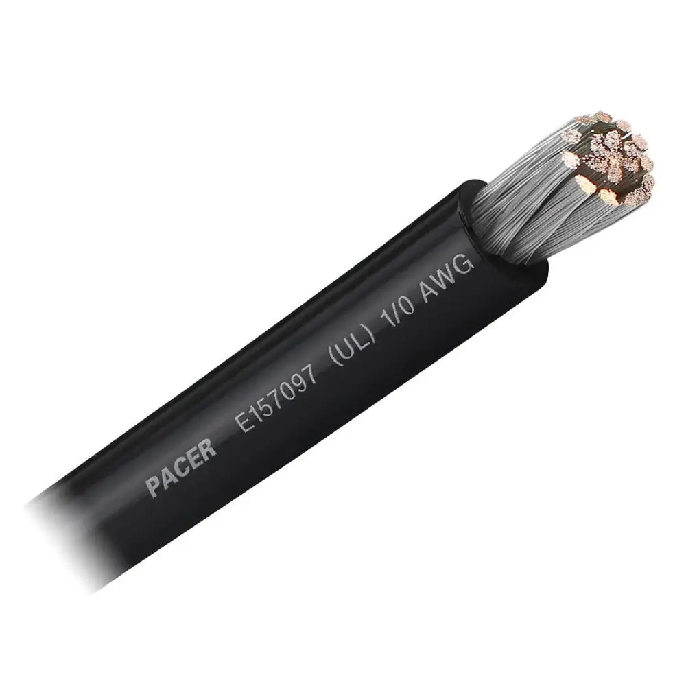 Pacer No Supplier Warranty Battery Cable WUL1/0BK-25 - UL BK TC Wire 25FT RL