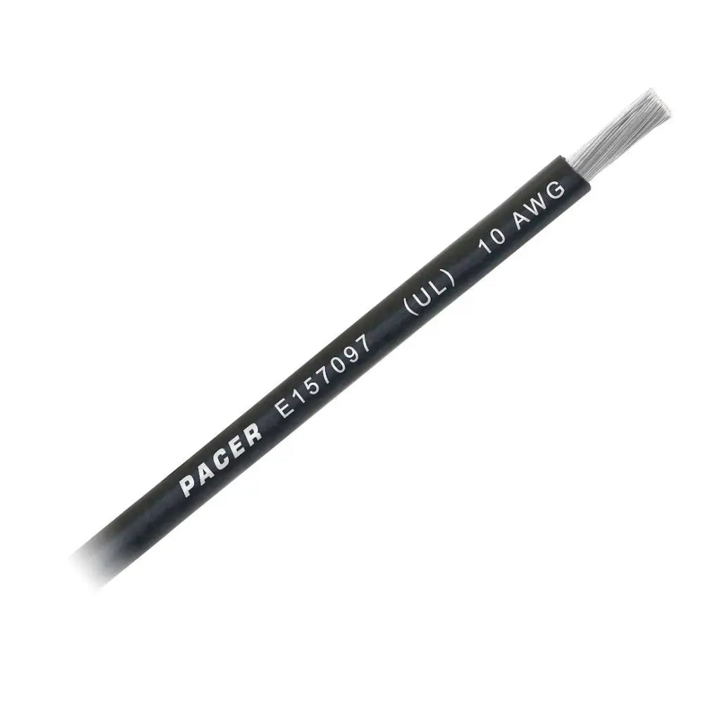 Pacer No Supplier Warranty Primary Wire WUL10BK-500 - 10 Awg UL BK TC 500FT RL