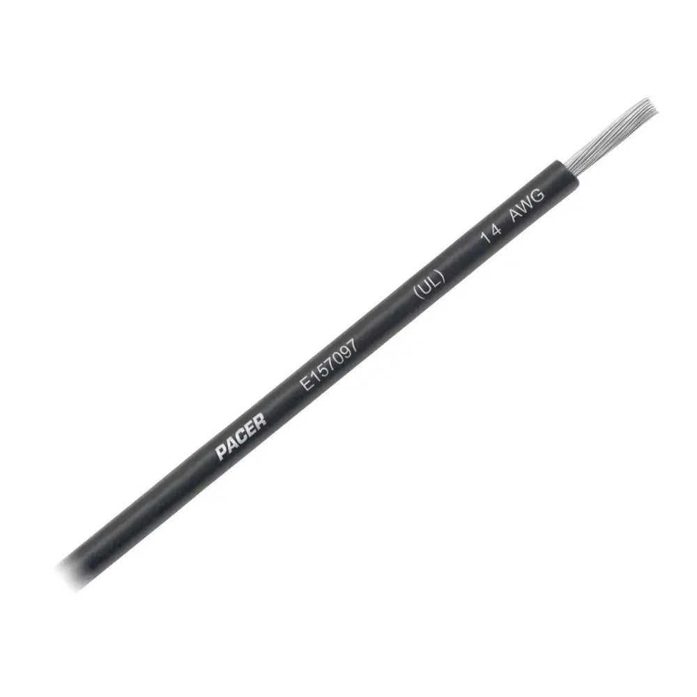 Pacer No Supplier Warranty Primary Wire WUL14BK-100 - 14 Awg UL BK TC 100FT RL