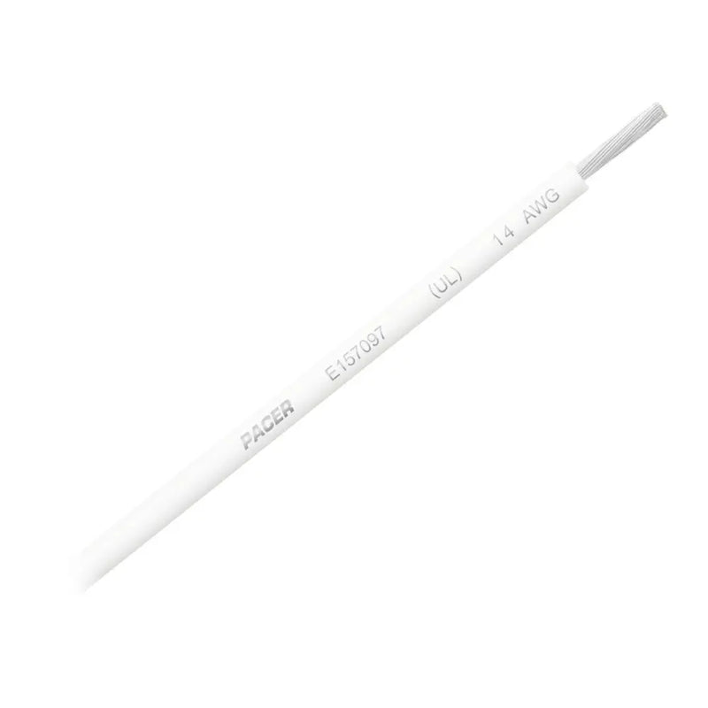 Pacer No Supplier Warranty Primary Wire WUL14WH-100 - 14 Awg UL WH TC 100FT RL