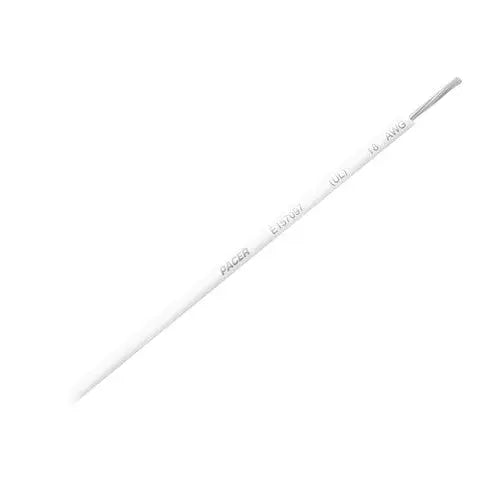 Pacer No Supplier Warranty Primary Wire WUL18WH-100 - 18 Awg UL WH TC 100FT RL