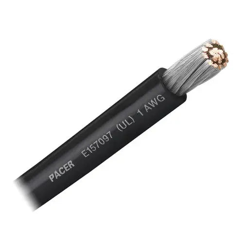 Pacer No Supplier Warranty Battery Cable WUL1BK-50 - Awg UL BK TC Wire 50FT RL