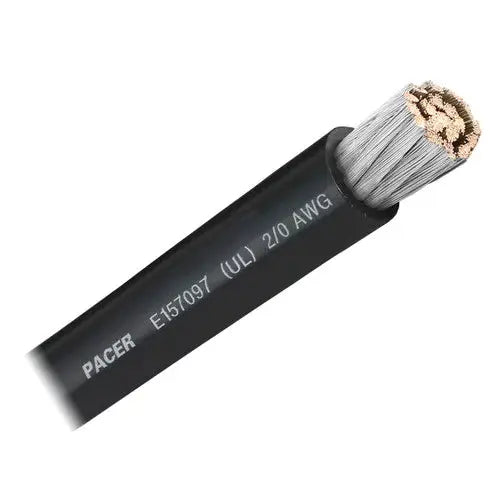 Pacer No Supplier Warranty Battery Cable WUL2/0BK-100 - UL BK TC Wire 100FT RL