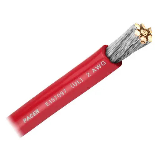 Pacer No Supplier Warranty Battery Cable WUL2RD-100 - Awg UL RD TC Wire 100FT RL