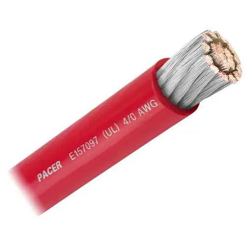 Pacer No Supplier Warranty Battery Cable WUL4/0RD-25 - UL RD TC Wire 25FT RL