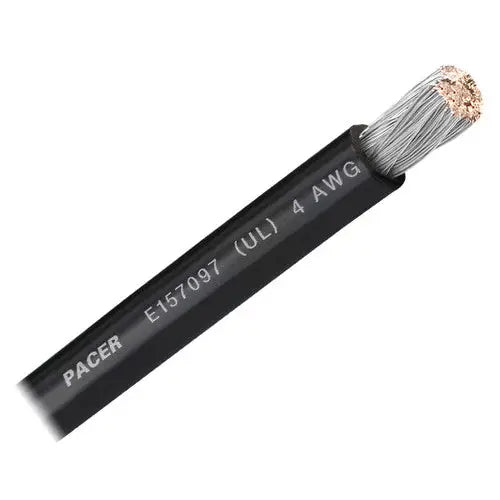 Pacer No Supplier Warranty Battery Cable WUL4BK-100 - Awg UL BK TC Wire 100FT RL