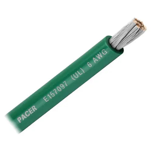 Pacer No Supplier Warranty Battery Cable WUL6GN-100 - Awg UL GN TC Wire 100FT RL