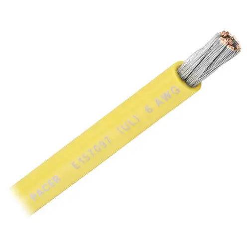 Pacer No Supplier Warranty Battery Cable WUL6YL-100 - Youth Large Awg UL TC Wire 100FT RL