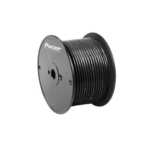 Pacer No Supplier Warranty Primary Wire WUL8BK-100 - Awg UL BK TC 100FT RL