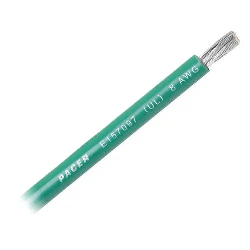 Pacer No Supplier Warranty Primary Wire WUL8GN-100 - Awg UL GN TC 100FT RL