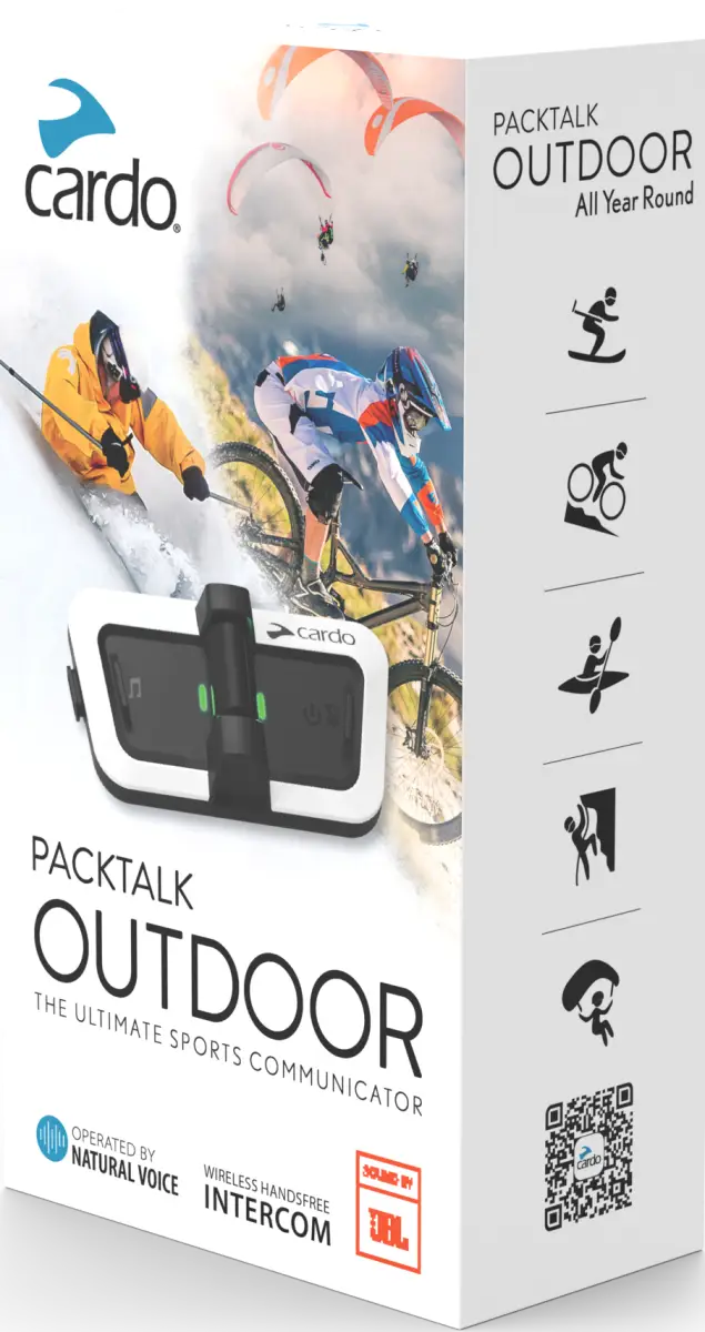 Cardo Packtalk Outdoor sports communicator packaging for Palktalk Outdoor Single White RV parts & accessories