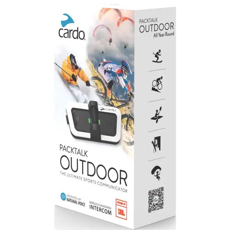 Cardo Packtalk Outdoor sports communicator packaging for Palktalk Outdoor Single White RV parts & accessories