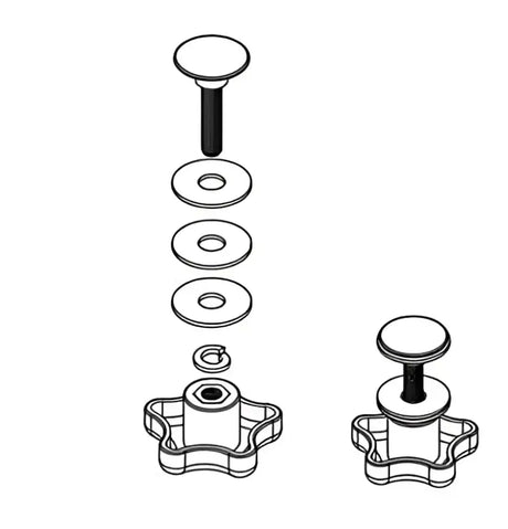 PARTS-254A0001 Tonneau Cover Adjusting Knob