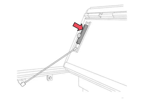 PARTS-356A0013 Tonneau Cover Adjusting Rod Slide Lock