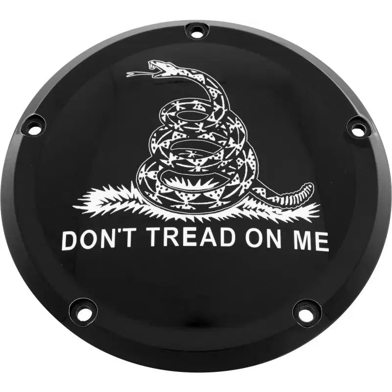 CUSTOM ENGRAVING PATR08-12BG 7 Tc Derby Cover Don't Tread Black