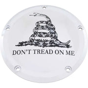 CUSTOM ENGRAVING PATR08-46 7 M8 Flt/Flh Derby Cover Don't Tread Chrome