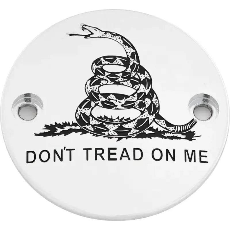 CUSTOM ENGRAVING PATR08-63 M8 Timer Cover Don't Tread Chrome