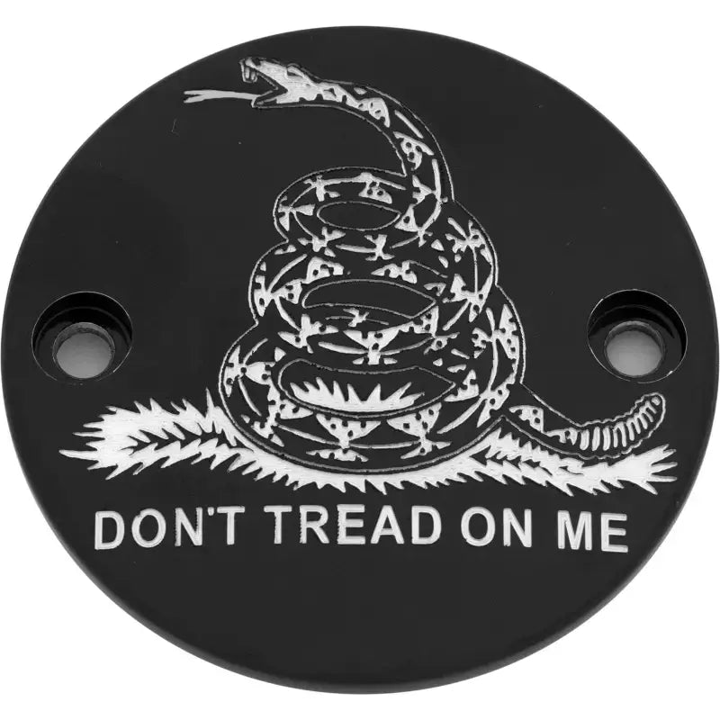 CUSTOM ENGRAVING PATR08-63BG M8 Timer Cover Don't Tread Black