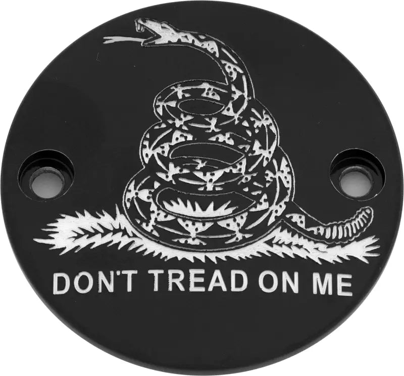 CUSTOM ENGRAVING PATR08-63BG M8 Timer Cover Don't Tread Black