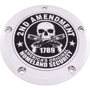CUSTOM ENGRAVING PATR19-12 7 Tc Derby Cover 2a Chrome