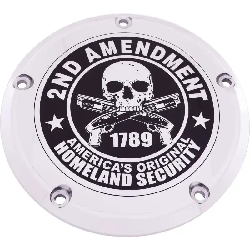 CUSTOM ENGRAVING PATR19-12 7 Tc Derby Cover 2a Chrome