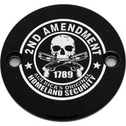 CUSTOM ENGRAVING PATR19-63BG M8 Timer Cover 2a Black