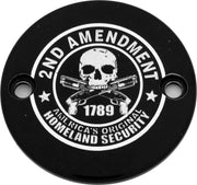 CUSTOM ENGRAVING PATR19-63BG M8 Timer Cover 2a Black