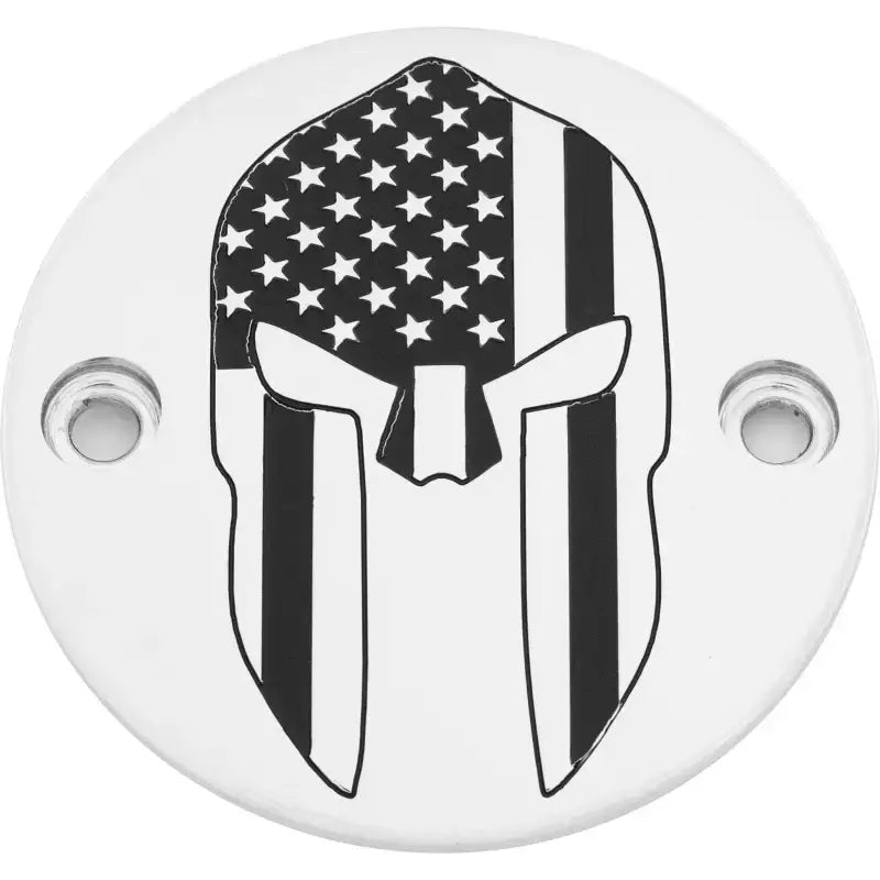 CUSTOM ENGRAVING PATR20-63 M8 Timer Cover Spartan Chrome