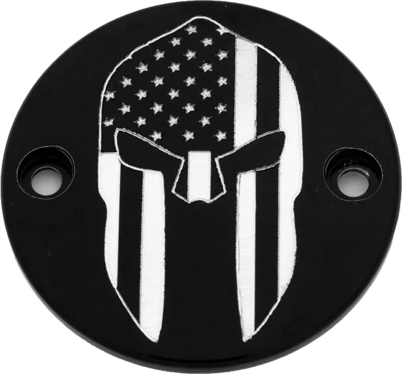 CUSTOM ENGRAVING PATR20-63BG M8 Timer Cover Spartain Black